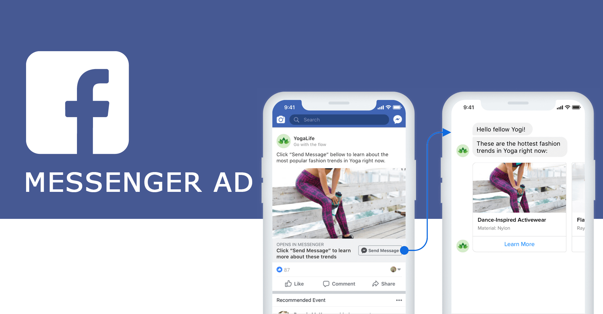 facebook Messenger ad 广告
